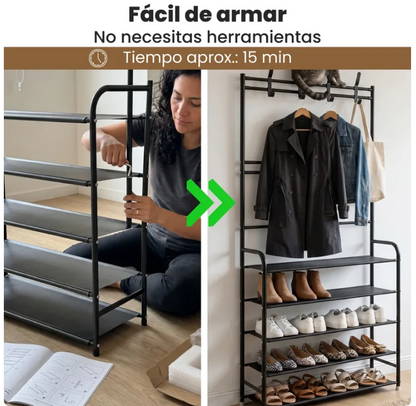 PROMO -🚨 Compra 1 y LLÉVATE 2  🚨 - Organizador de 5 niveles - Zapatero y Ropero